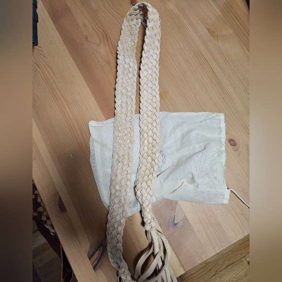 clark and crowley Handbags - Clark and Crowley Braided Fringe Crossbody Strap Vachetta